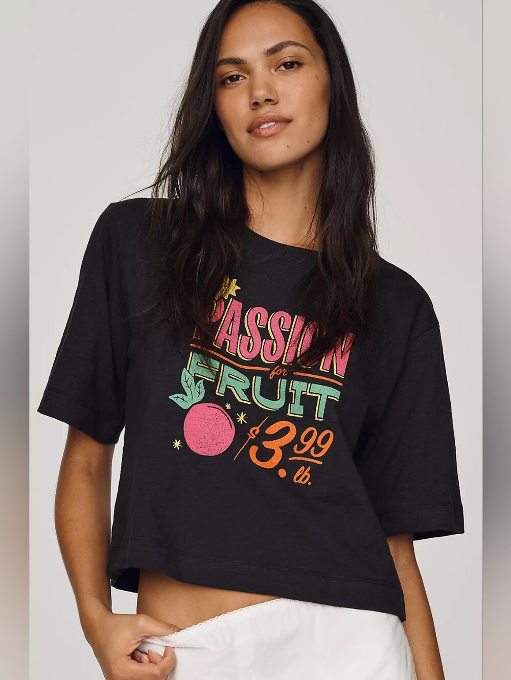 ❣️🪷NWT Anthropologie Maeve Passion Fruit Tee Size L